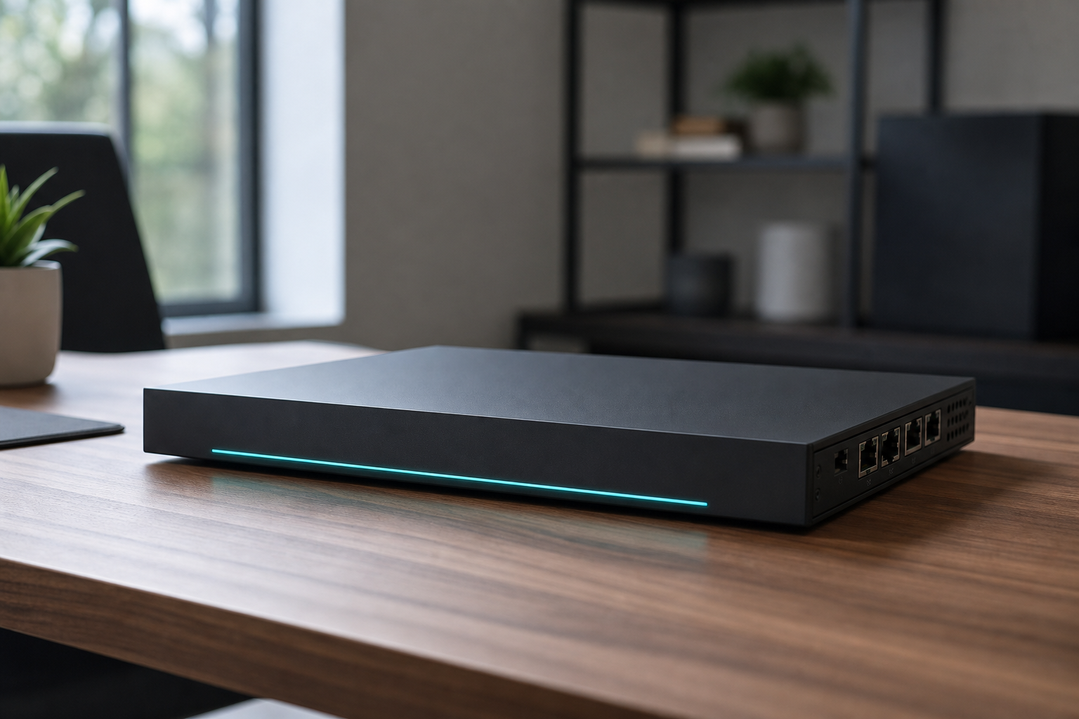 Aegis EDGE appliance on a desk