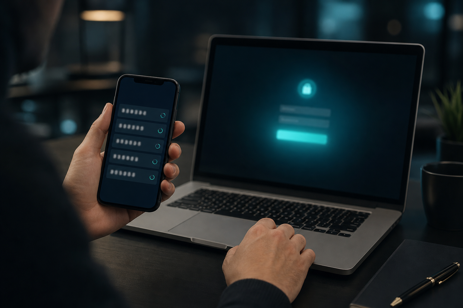 Authenticator phone and secure console login